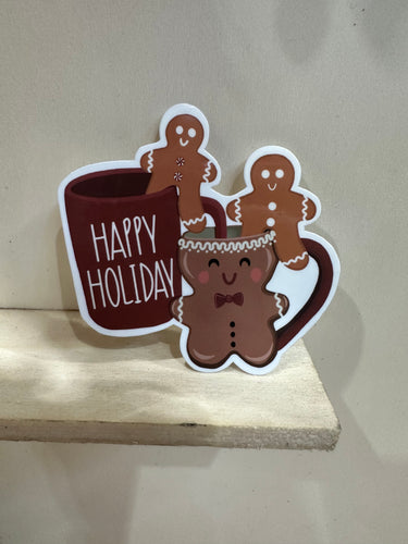 Gingerbread Mug Stickers